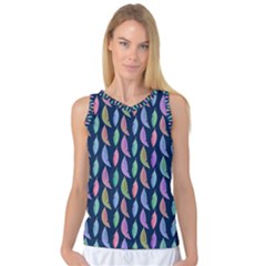 Colorful Feathers Women s Basketball Tank Top by SychEva