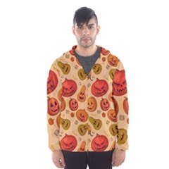 Pumpkin Muzzles Men s Hooded Windbreaker by SychEva