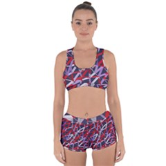 3d Lovely Geo Lines Vii Racerback Boyleg Bikini Set by Uniqued