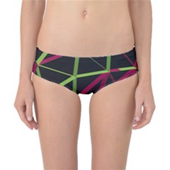 3d Lovely Geo Lines X Classic Bikini Bottoms by Uniqued