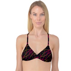 3d Lovely Geo Lines Xi Reversible Tri Bikini Top by Uniqued