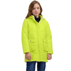 Color Luis Lemon Kid s Hooded Longline Puffer Jacket by Kultjers