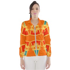 Abstract Pattern Geometric Backgrounds   Women s Windbreaker by Eskimos