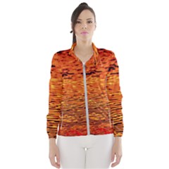 Red Waves Flow Series 1 Women s Windbreaker by DimitriosArt