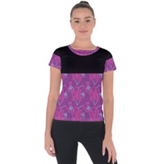 Floral Short Sleeve Sports Top  by Sparkle