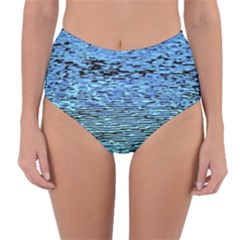 Blue Waves Flow Series 2 Reversible High-waist Bikini Bottoms by DimitriosArt