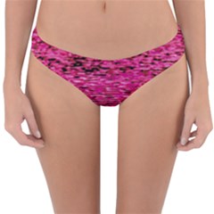 Pink  Waves Flow Series 1 Reversible Hipster Bikini Bottoms by DimitriosArt