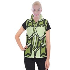 Abstract Pattern Geometric Backgrounds   Women s Button Up Vest by Eskimos