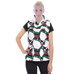 Abstract Pattern Geometric Backgrounds   Women s Button Up Vest by Eskimos