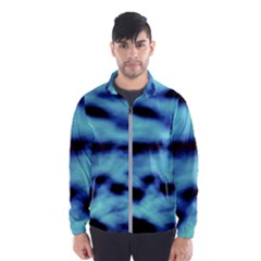 Blue Waves Flow Series 4 Men s Windbreaker by DimitriosArt