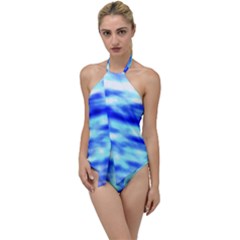 Blue Waves Flow Series 5 Go With The Flow One Piece Swimsuit by DimitriosArt