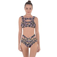 Abstract Pattern Geometric Backgrounds   Bandaged Up Bikini Set 