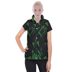 Abstract Pattern Geometric Backgrounds   Women s Button Up Vest by Eskimos