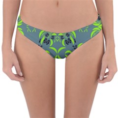 Floral Folk Damask Pattern  Reversible Hipster Bikini Bottoms by Eskimos