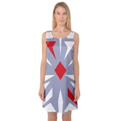 Abstract Pattern Geometric Backgrounds   Sleeveless Satin Nightdress by Eskimos