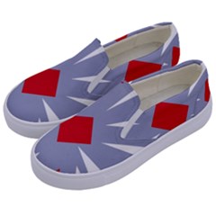 Abstract Pattern Geometric Backgrounds   Kids  Canvas Slip Ons