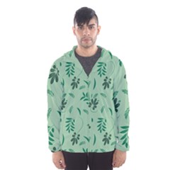 Folk Flowers Print Floral Pattern Ethnic Art Men s Hooded Windbreaker by Eskimos