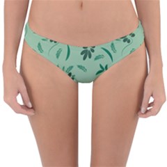 Folk Flowers Print Floral Pattern Ethnic Art Reversible Hipster Bikini Bottoms by Eskimos