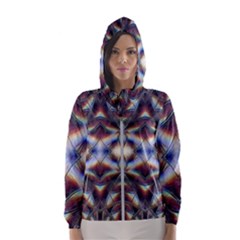 Diamonds And Flowers Women s Hooded Windbreaker by MRNStudios