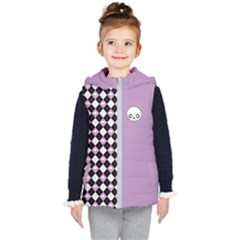 Cute Skulls 2 Kids  Hooded Puffer Vest by NiniLand