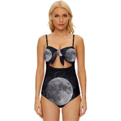 Lune Étoilé Knot Front One-piece Swimsuit by kcreatif