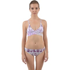 3cl3ctix Wordart Wrap Around Bikini Set by 3cl3ctix