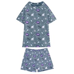 Office Works Kids  Swim Tee And Shorts Set by SychEva