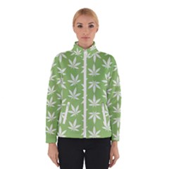 Weed Pattern Women s Bomber Jacket by Valentinaart