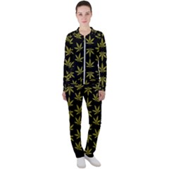 Weed Pattern Casual Jacket And Pants Set by Valentinaart