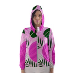 Tropical Pattern Women s Hooded Windbreaker by Valentinaart