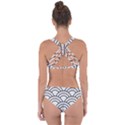 Black and white pattern Criss Cross Bikini Set View2