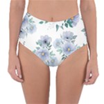 Floral pattern Reversible High-Waist Bikini Bottoms