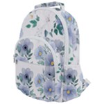 Floral pattern Rounded Multi Pocket Backpack