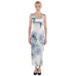 Floral pattern Fitted Maxi Dress