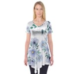 Floral pattern Short Sleeve Tunic 