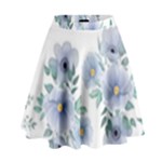 Floral pattern High Waist Skirt
