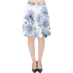 Floral pattern Velvet High Waist Skirt
