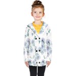 Floral pattern Kids  Double Breasted Button Coat