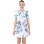 Floral pattern Sixties Short Sleeve Mini Dress