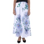 Floral pattern Flared Maxi Skirt