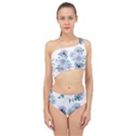 Floral pattern Spliced Up Two Piece Swimsuit