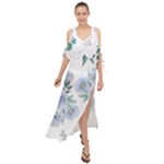 Floral pattern Maxi Chiffon Cover Up Dress
