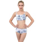 Floral pattern Layered Top Bikini Set
