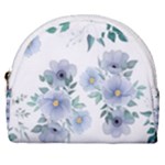 Floral pattern Horseshoe Style Canvas Pouch