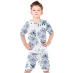 Floral pattern Kids  Tee and Shorts Set