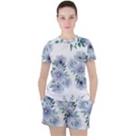 Floral pattern Women s Tee and Shorts Set