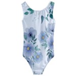 Floral pattern Kids  Cut-Out Back One Piece Swimsuit