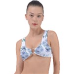 Floral pattern Ring Detail Bikini Top