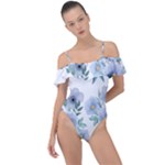 Floral pattern Frill Detail One Piece Swimsuit