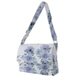 Floral pattern Full Print Messenger Bag (L)
